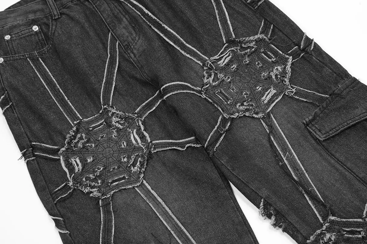 Spider Web Cargo Jeans