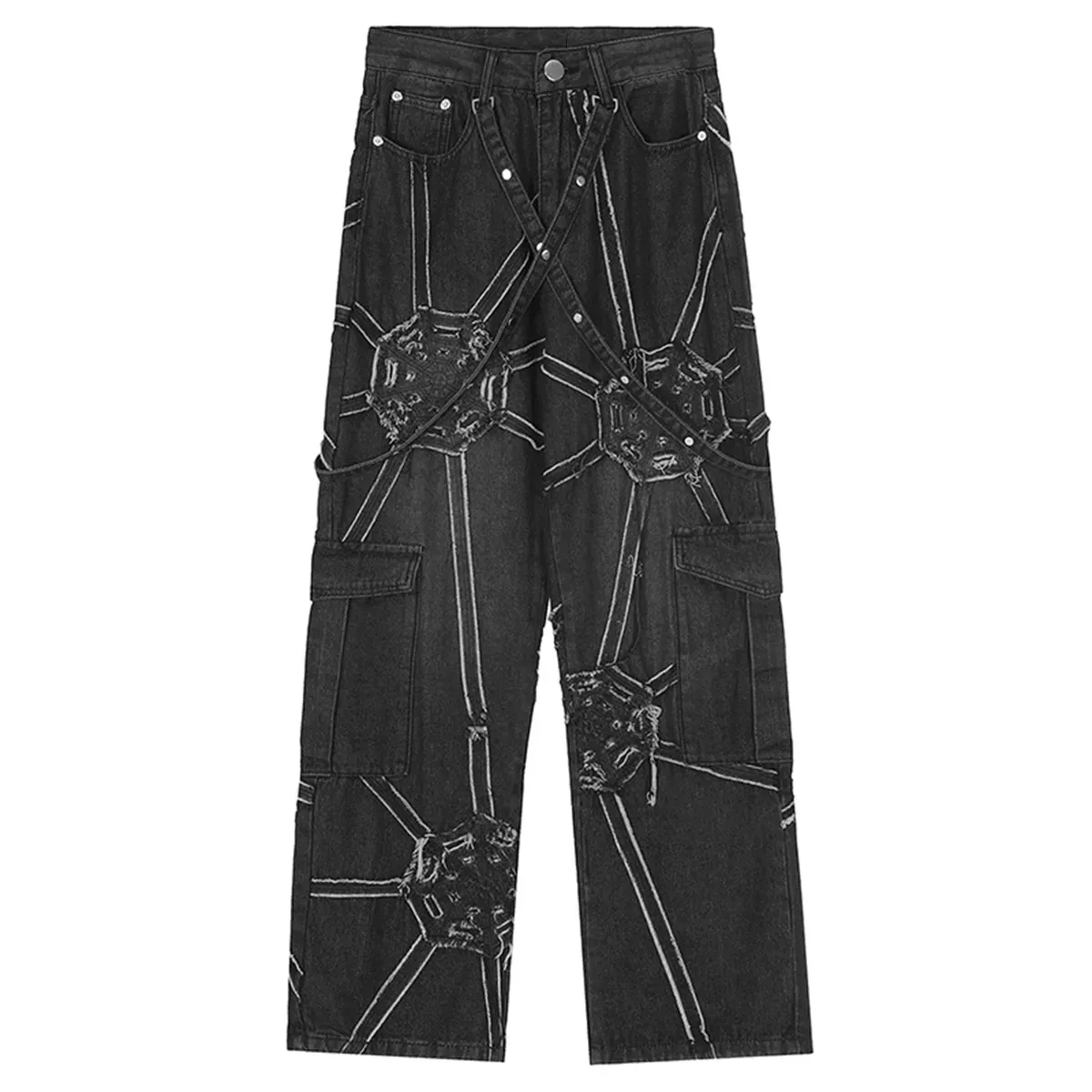 Spider Web Cargo Jeans