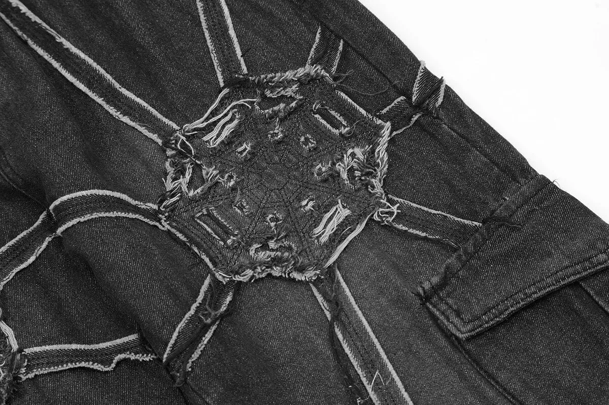 Spider Web Cargo Jeans