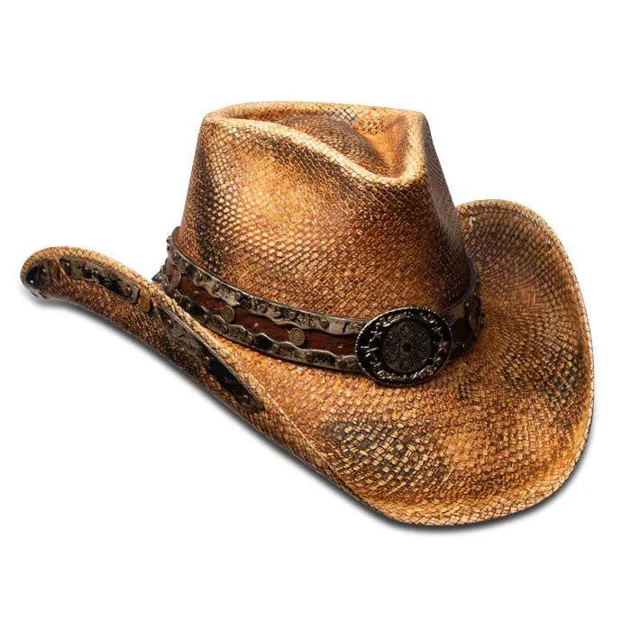 Stampede Hats - "Bullets" Genuine Panama Straw Cowboy Hat