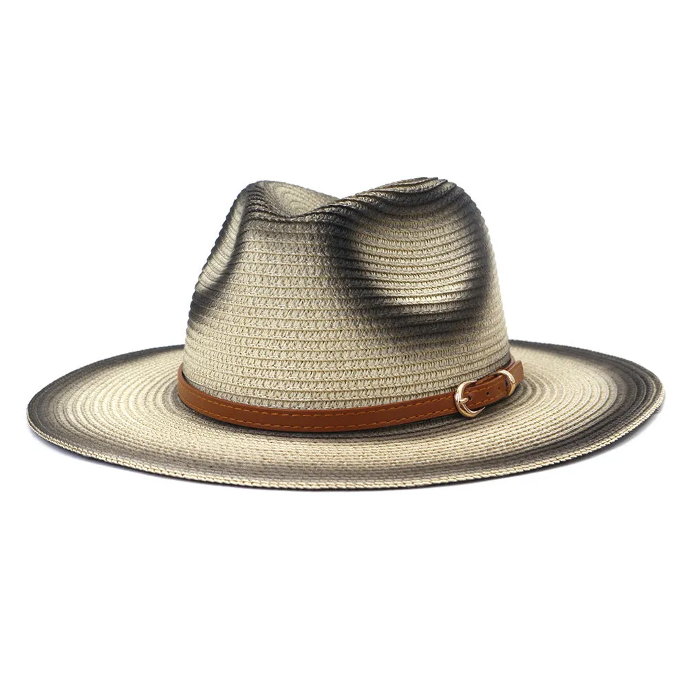 Straw Cowboy Hats Men and Women Outdoor Seaside Sun Protection Sun Shade Fashion