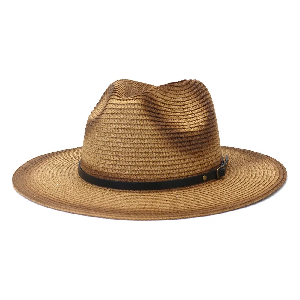 Straw Cowboy Hats Men 'S Ladies New Outdoor Seaside Sun Protection Sunshade