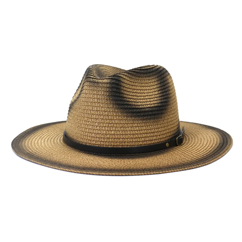 Straw Cowboy Hats Men 'S Ladies New Outdoor Seaside Sun Protection Sunshade