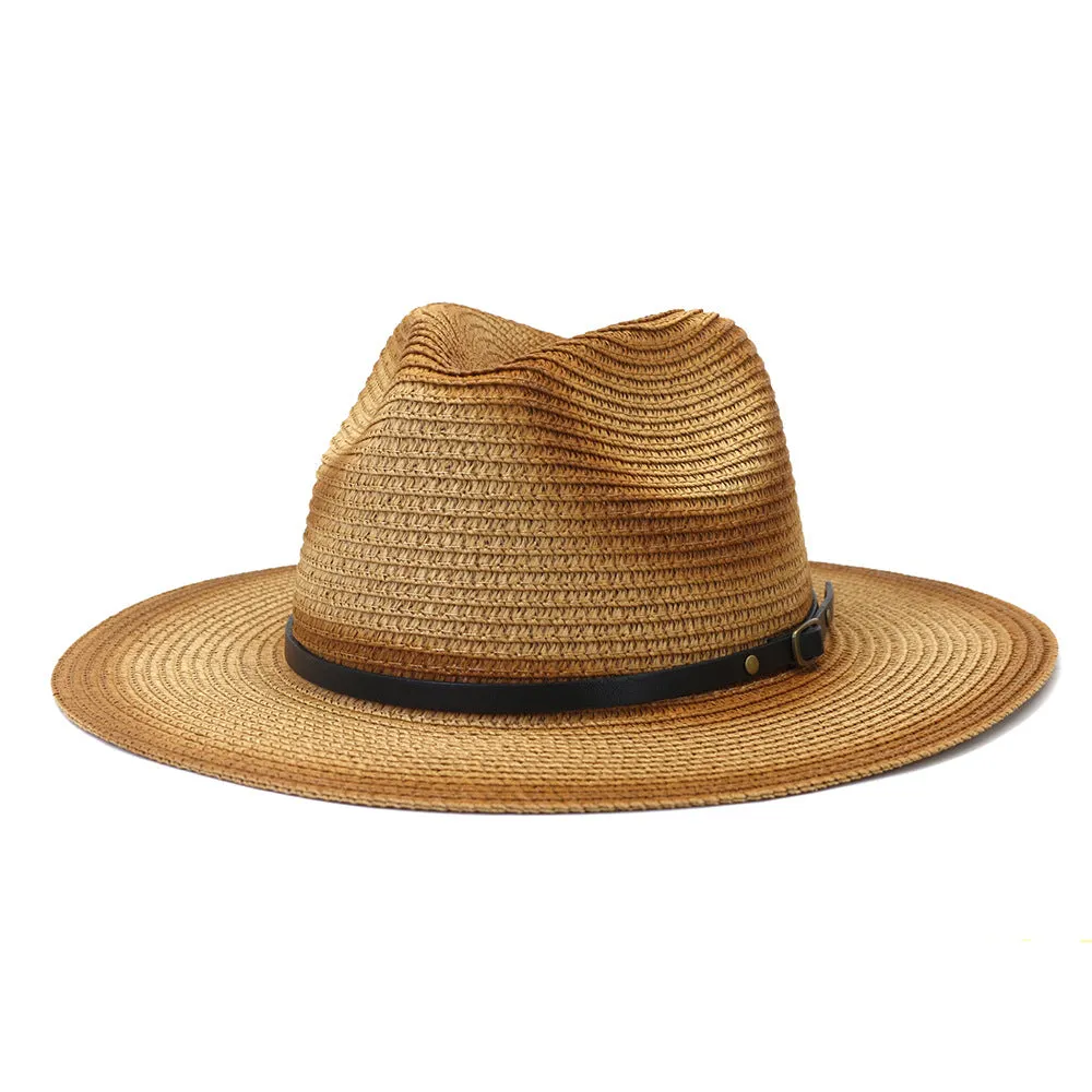 Straw Cowboy Hats Men 'S Ladies New Outdoor Seaside Sun Protection Sunshade