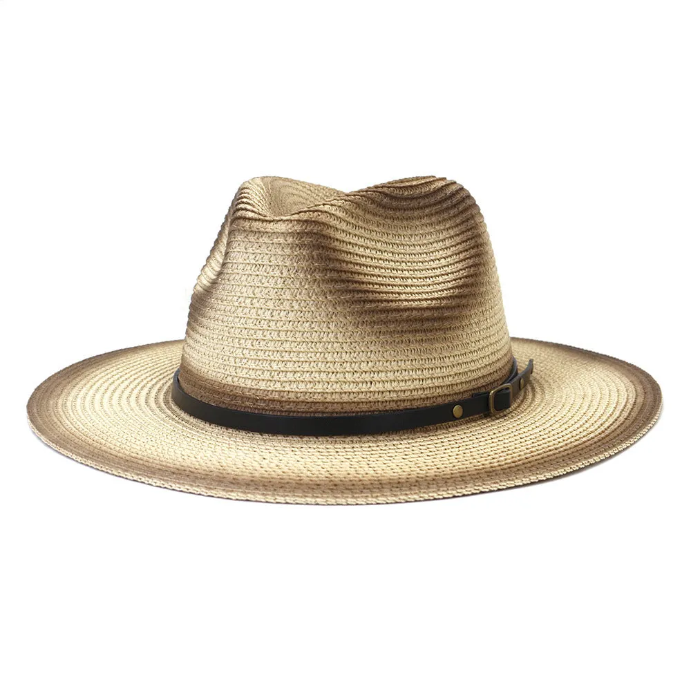 Straw Cowboy Hats Men 'S Ladies New Outdoor Seaside Sun Protection Sunshade