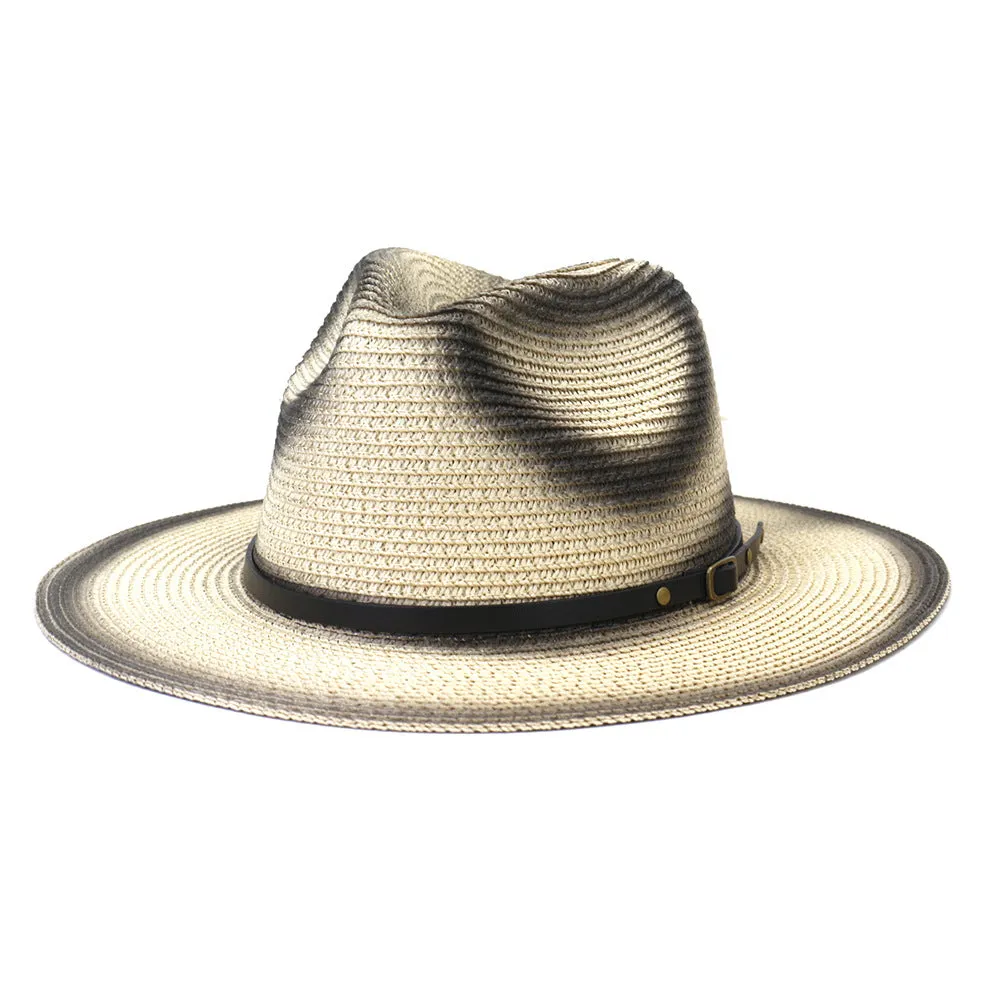 Straw Cowboy Hats Men 'S Ladies New Outdoor Seaside Sun Protection Sunshade