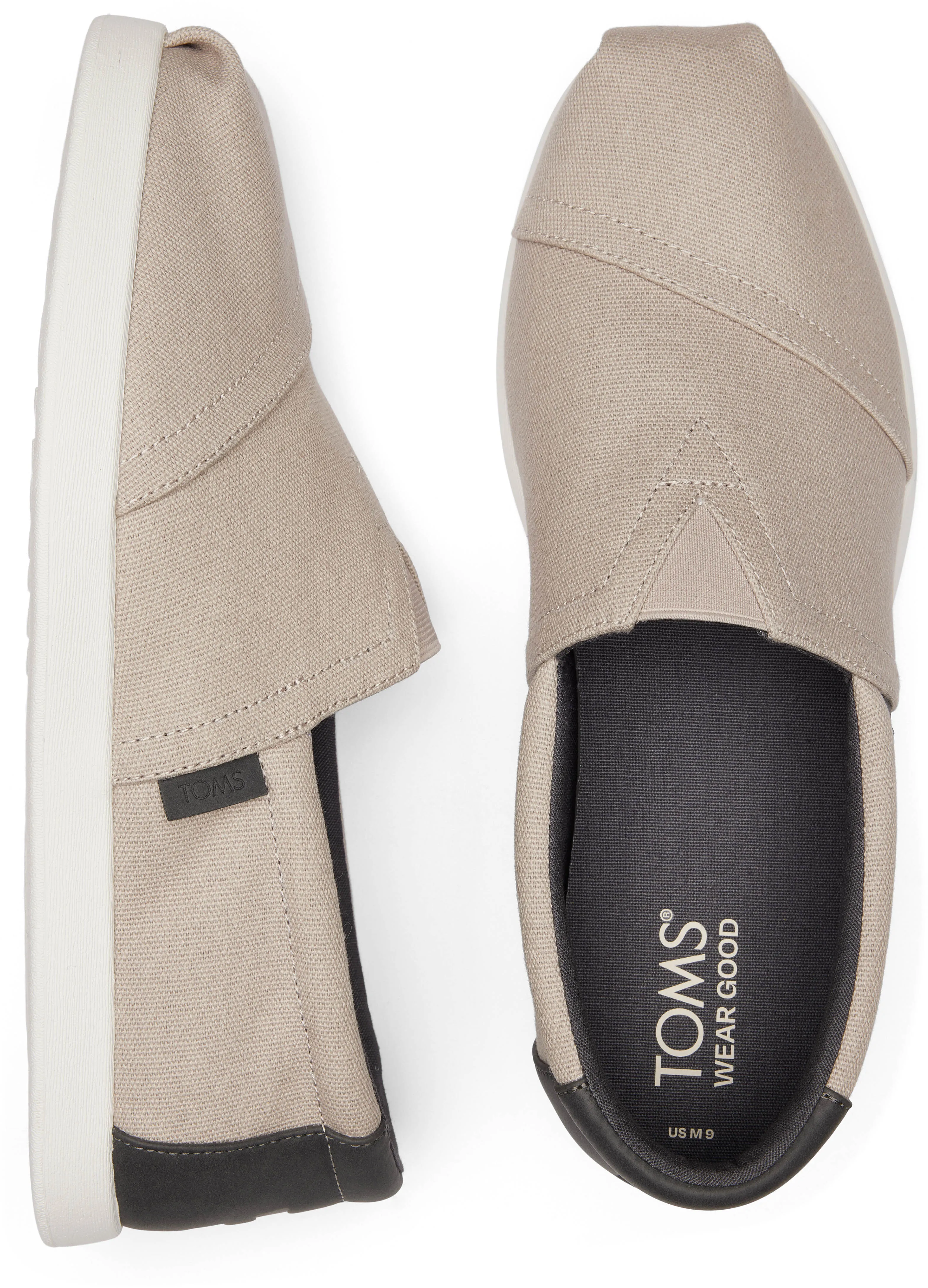 Toms Men Alp Fwd Grey Canvas Synthetic Trim