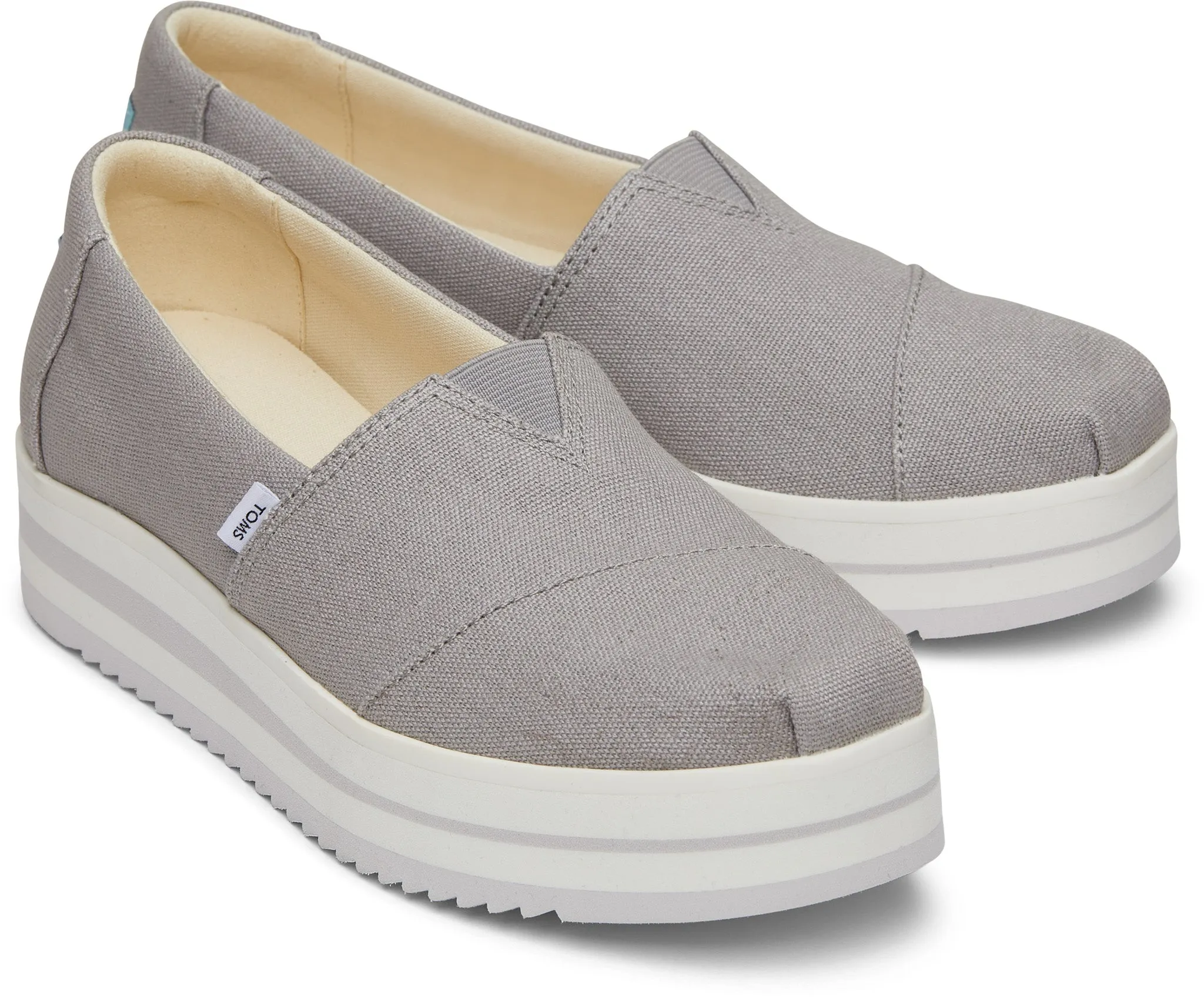 Toms Women Alp Grey Midform Espadrille