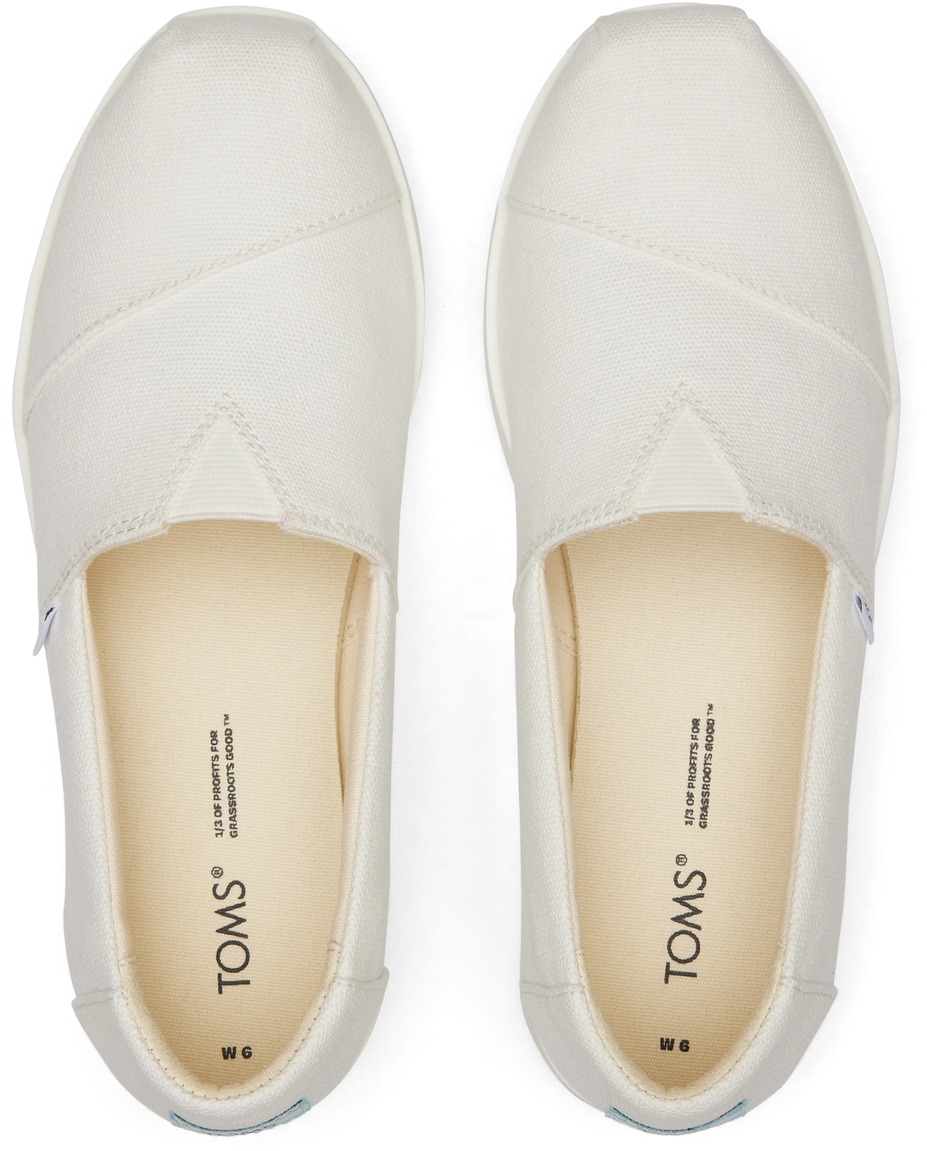 Toms Women Alp Midform White Canvas