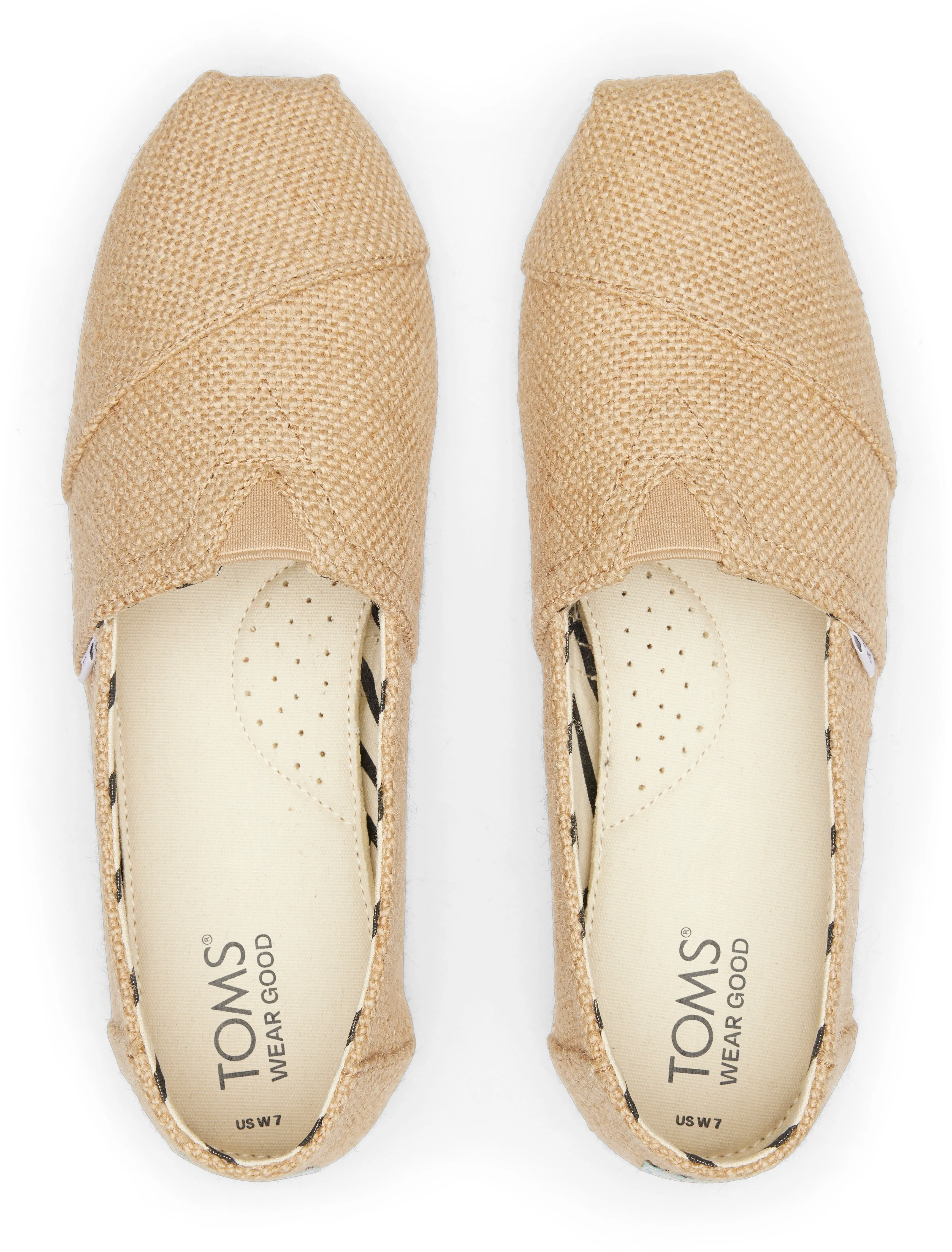 Toms Women Alpargata Natural Undyed Wide