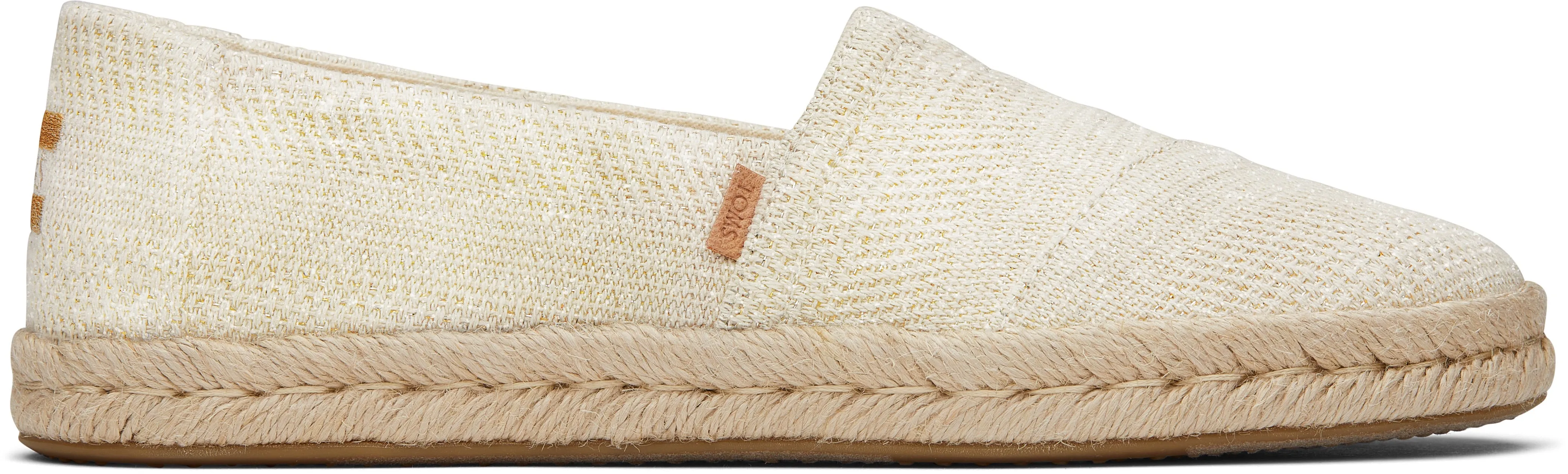 Toms Women Alpargata Rope 2.0 Natural Undyed Metallic Linen Stripe