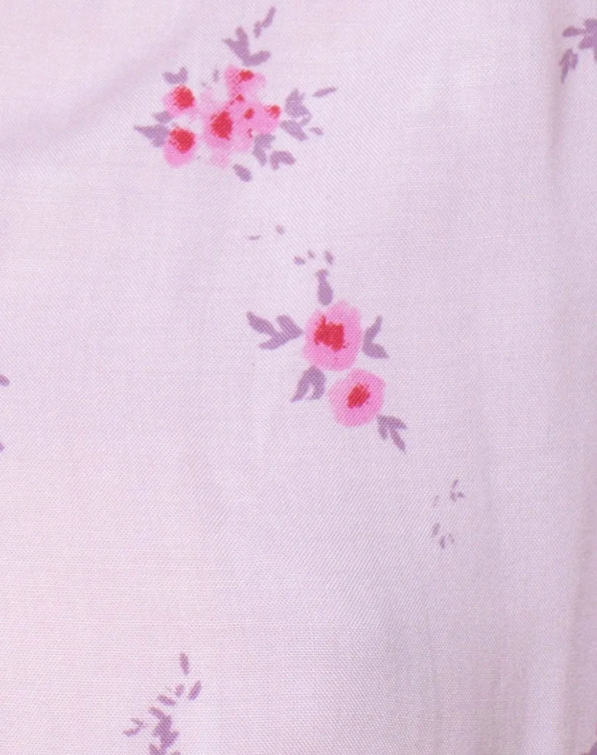 Vacoal Blouse in Forget Me Not Floral Pink