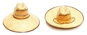 Vented Foldable Wide Brim Sombrero Straw Hats