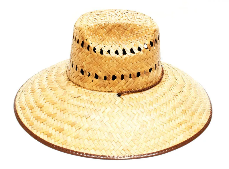 Vented Foldable Wide Brim Sombrero Straw Hats