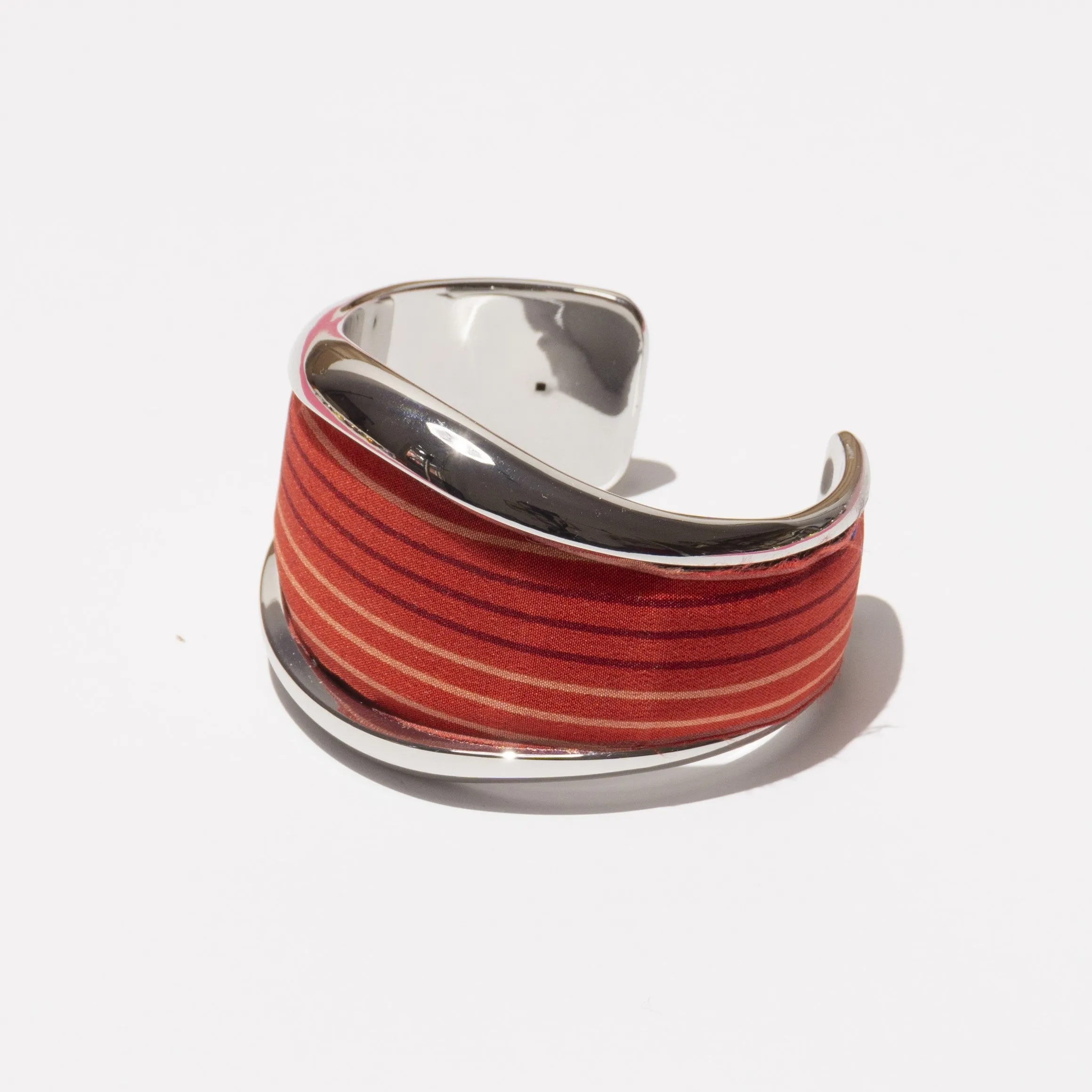 VINTAGE SCARF BANGLE (RED)