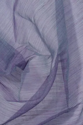 Violet Storm Blue Cotton Voile Fabric