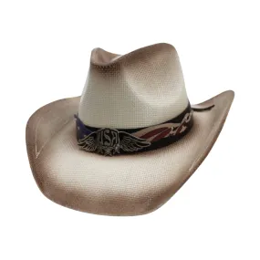 Western Backlands Cowboy Hat with USA Badge