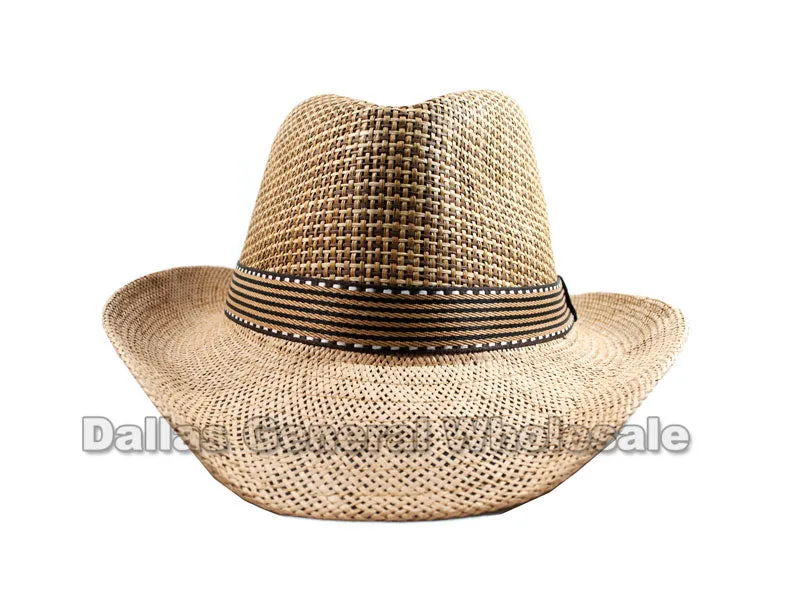 Wide Brim Straw Dress Hats Wholesale