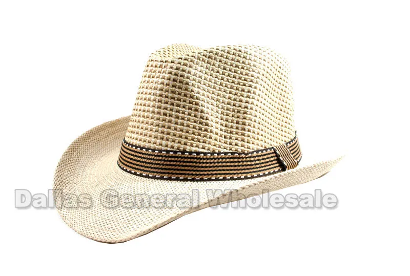 Wide Brim Straw Dress Hats Wholesale