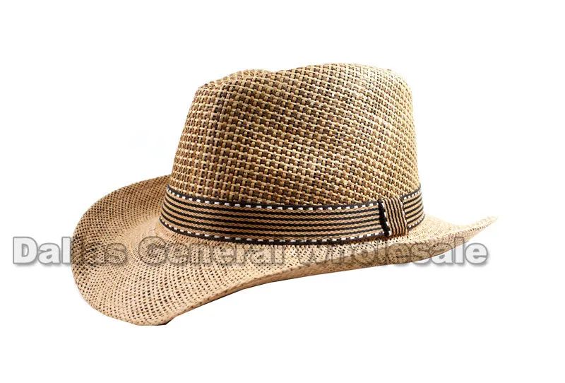 Wide Brim Straw Dress Hats Wholesale