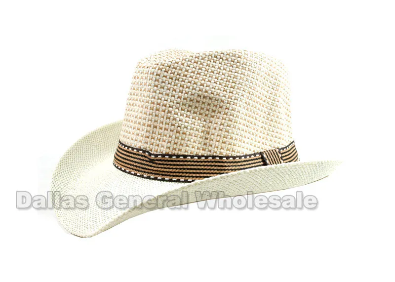 Wide Brim Straw Dress Hats Wholesale