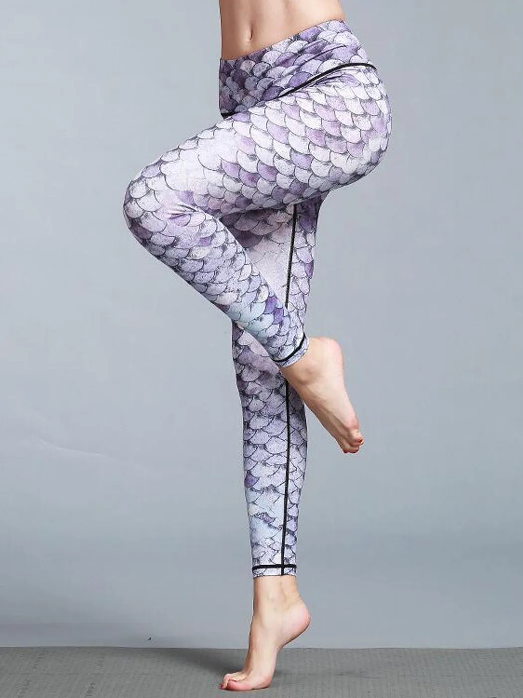 Yoga Running Pants High Waist Printed Leggings Workout Tights