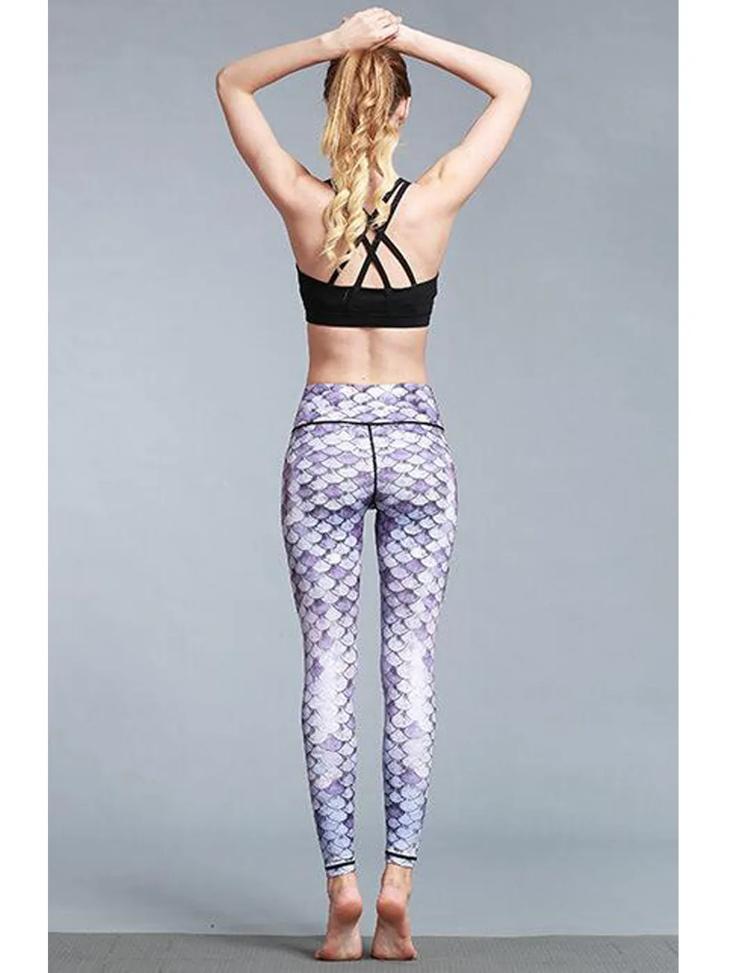 Yoga Running Pants High Waist Printed Leggings Workout Tights